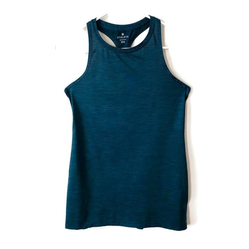 Athleta Blue Razor Back Yoga Athletic Tank Top Blue size XXS